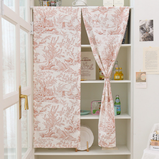 FORHOME 布拉格法式印花亞麻遮蔽簾