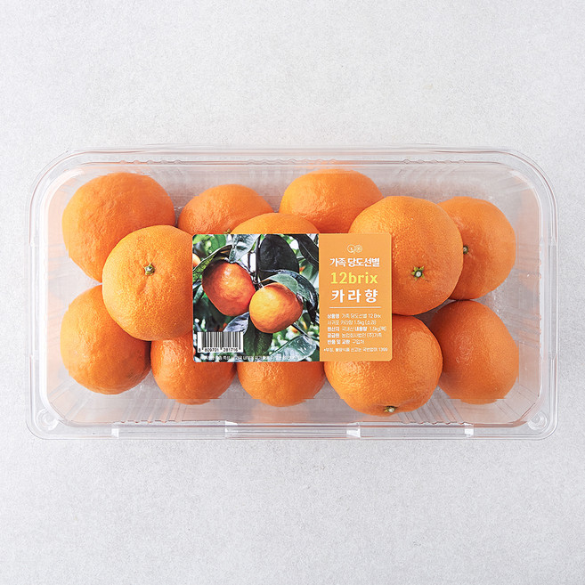 가족 당도선별 12brix 서귀포 카라향, 1.5kg(소과), 1개