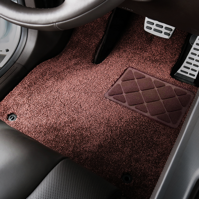 아이나비 럭스 패브릭 방수 순정 카매트 1열 + 2열, 다크 브라운, 현대 소나타 DN8 센슈어스 2019년 3월~2023년 4월