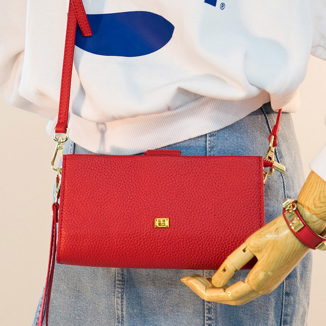 끄레앙 소가죽 미니 크로스 클러치백 L8218