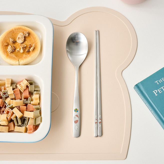 모던하우스 안전한 스텐304 수저 세트, 1세트, 수저 + 젓가락, 플레이퍼피