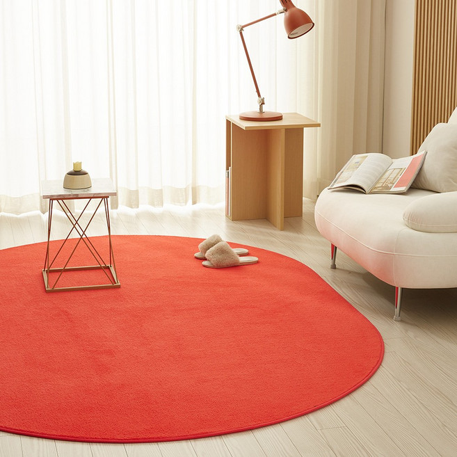 LEREVE 워셔블 레브 타원형 러그