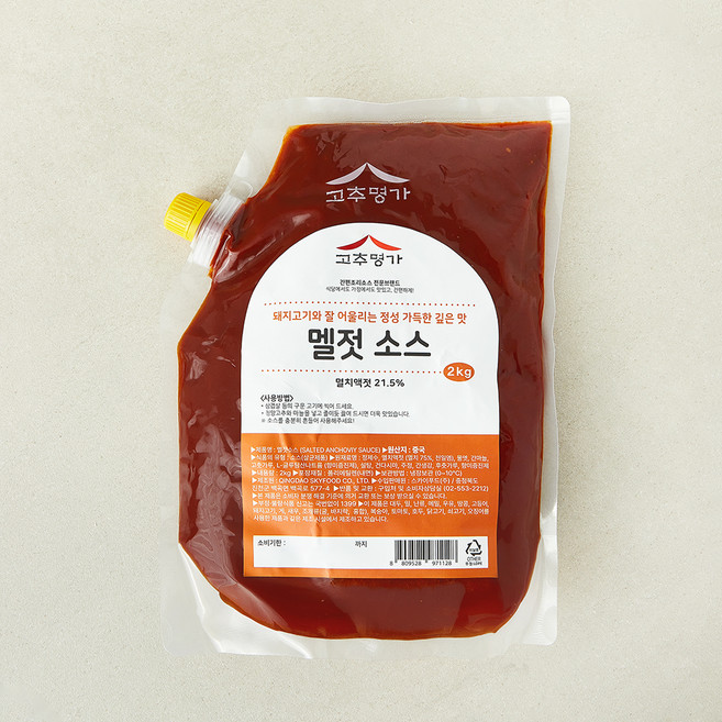 고추명가 멜젓 소스, 2kg, 1개
