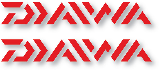 아웃도어 차량용 데칼 스티커 다이와 중형, 레드, 2개