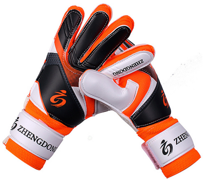 충격흡수에 강한 풋살 축구 골키퍼장갑 글러브 양쪽착용, 오렌지, 1개