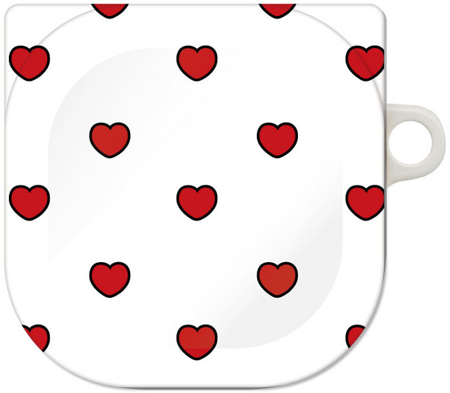 프루그나 디자인 하트별달 갤럭시 버즈 프로/버즈 라이브 / 버즈2 케이스, 하트