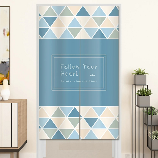 BonBon naturel 加厚穿桿式長門簾, 隨心生活 藍色