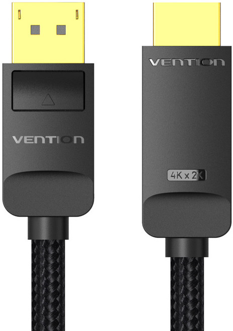 벤션 직조 4K 60Hz DP to HDMI V2.0 모니터 케이블, 1개, 1m