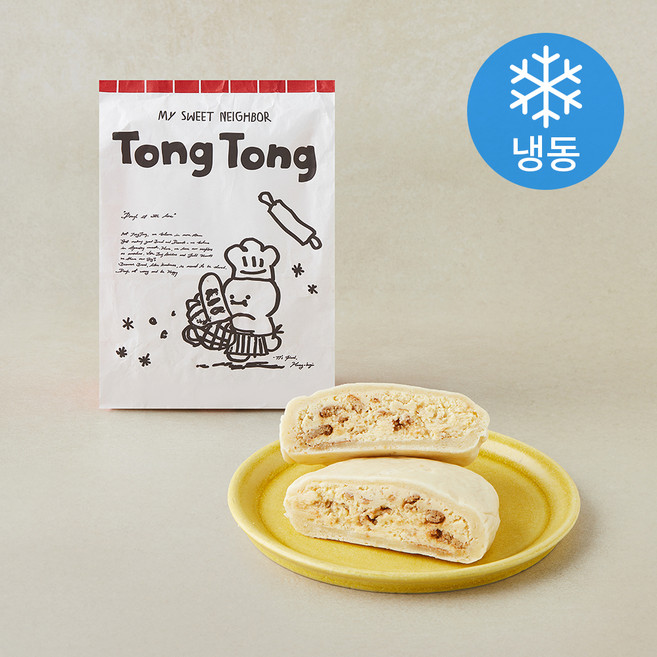 이웃집통통이 뉴욕치즈케이크 쫀득빵 (냉동), 180g, 1개, 1개입