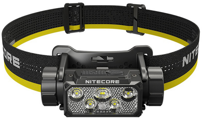 NITECORE 奈特科爾 1600流明 156米 高性能工作頭燈 紅白雙光源 雙鍵操控 可調節角度 TYPE-C充電 21700 HC70 UHE, 黑色 + 黃色, 1個