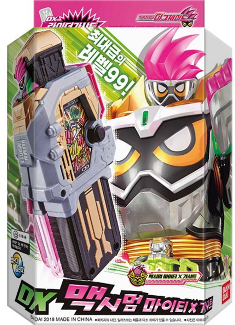 반다이 가면라이더 이그제이드 DX 맥시멈 마이티X 가샤트 로봇완구, 혼합 색상, 1개