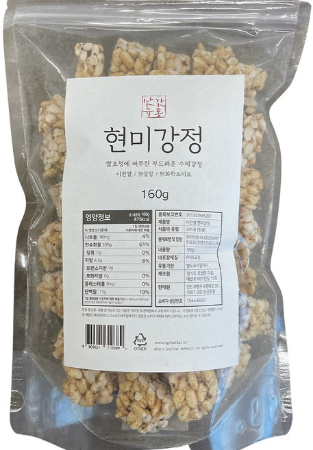 삿갓유통 현미강정, 160g, 1개