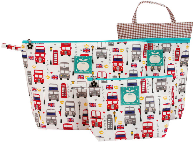 코니아일랜드 어린이집 방수 파우치 3종 세트, 잉글랜드