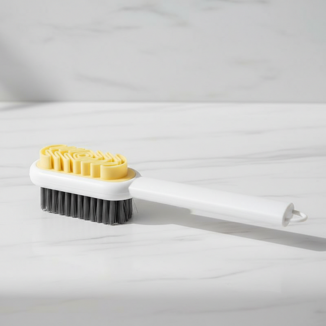 마켓피아 다용도 신발 브러쉬 세척 청소 스웨이드 구두솔 19.4 x 5 cm, 화이트, 2개