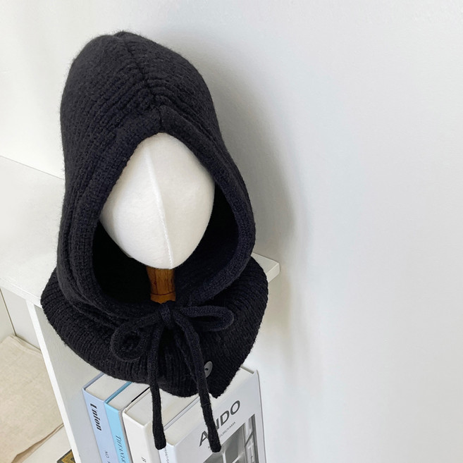 한스모자 따뜻한 후드 넥워머