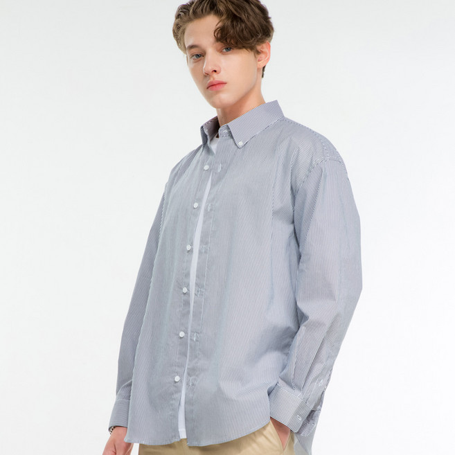 리퀄 세미 오버 텐셀 린넨 셔츠 RQM21BSH02