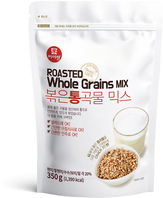 미이랑 볶은 통곡물 믹스, 1개, 350g