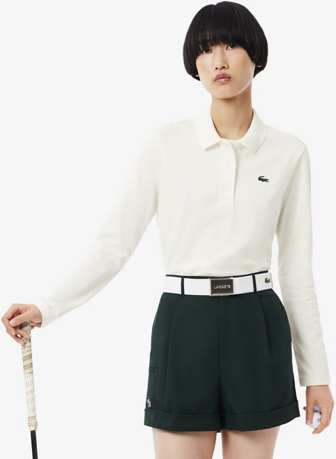 라코스테 여성용 골프 긴팔 폴로 셔츠 PF4567-55N