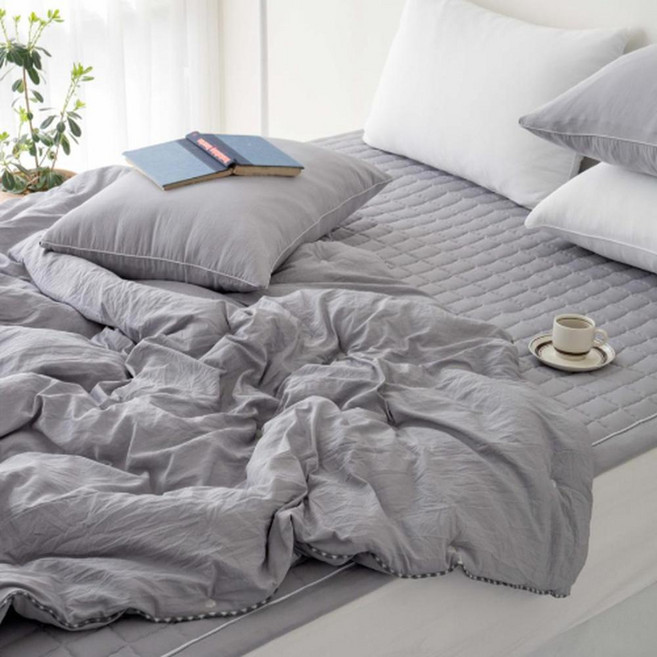 水洗莫代爾薄被, 灰色