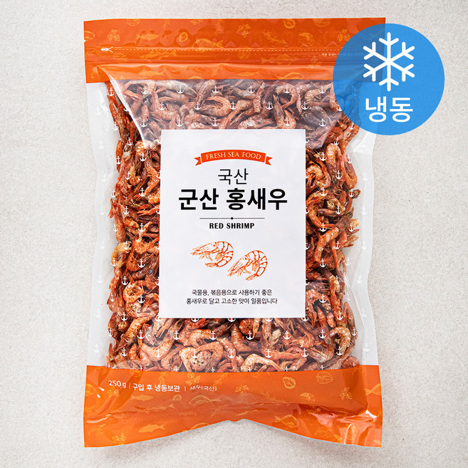 청해명가 군산 홍새우 (냉동), 250g, 1개입, 1개