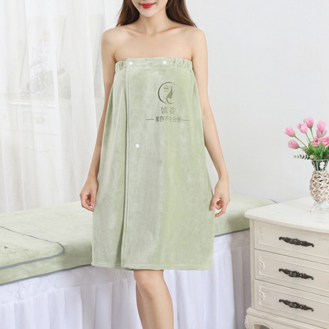 피어니스트 여성용 컬러 밴딩 미용 탑 가운