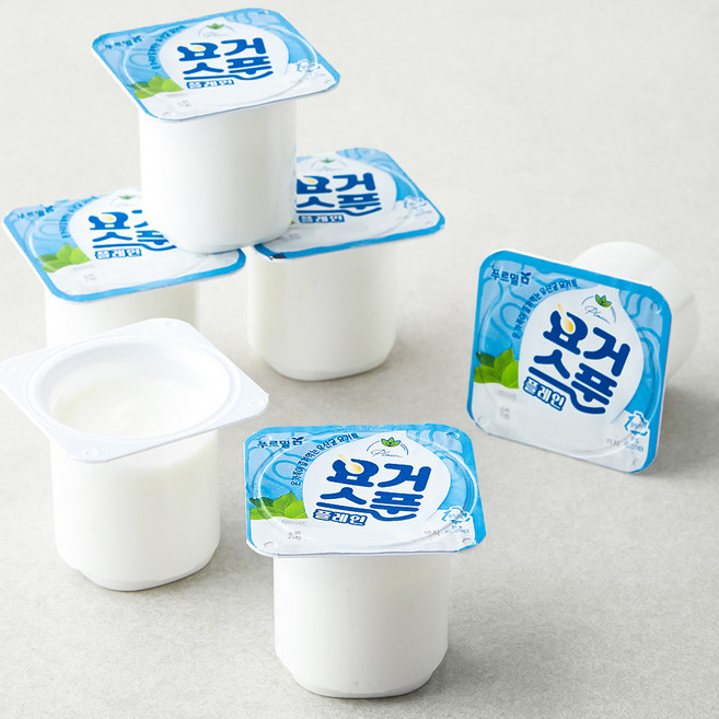 푸르밀 요거스푼 플레인, 80g, 6개입, 1개