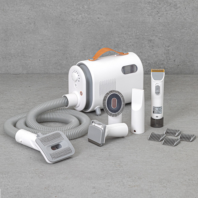 펫니즈 6in1 스마트 반려동물 진공 미용기 PNZ-PC850W, 1세트, 혼합 색상