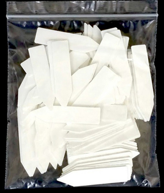 天空e庭園 優質一字型植物標籤 100入, 3個