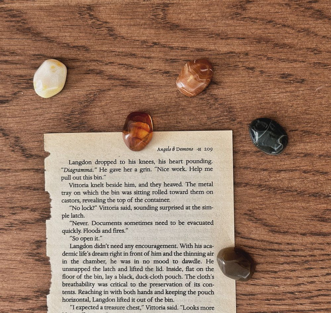 유월가게 마블 스톤 냉장고 자석 5종 세트, 혼합색상