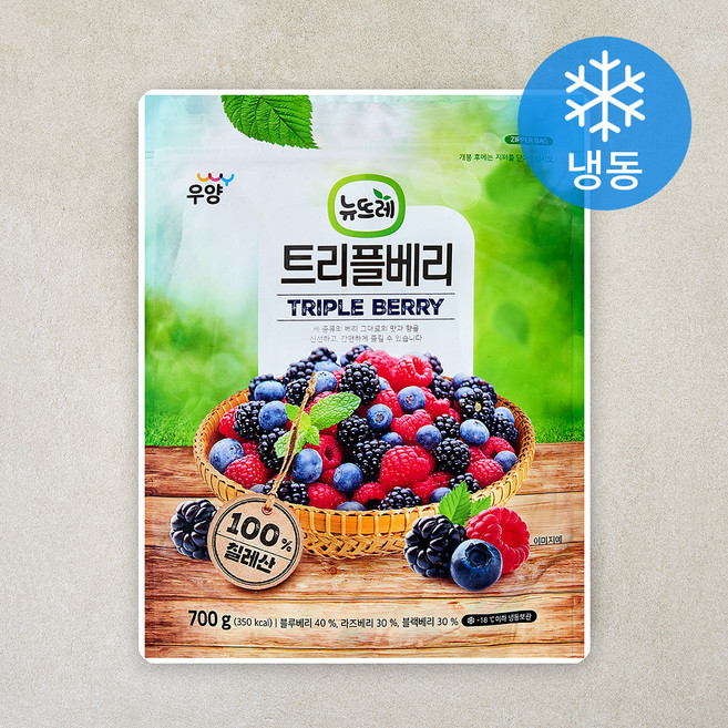 뉴뜨레 트리플베리 (냉동), 1개, 700g