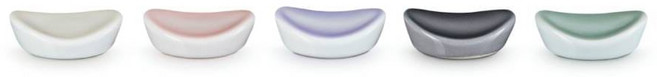 LE CREUSET 輕荷漫舞系列 筷架5件組, 貝殼粉 + 淡粉紫 + 湖水綠 + 蛋白霜 + 燧石灰, 1套