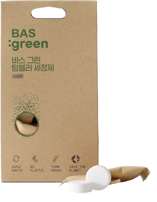 BAS 그린 텀블러 세정제 15p, 75g, 1개