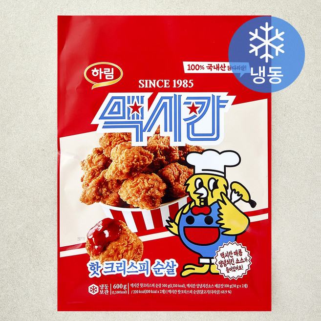맥시칸 핫크리스피 순살 (냉동), 600g, 1개