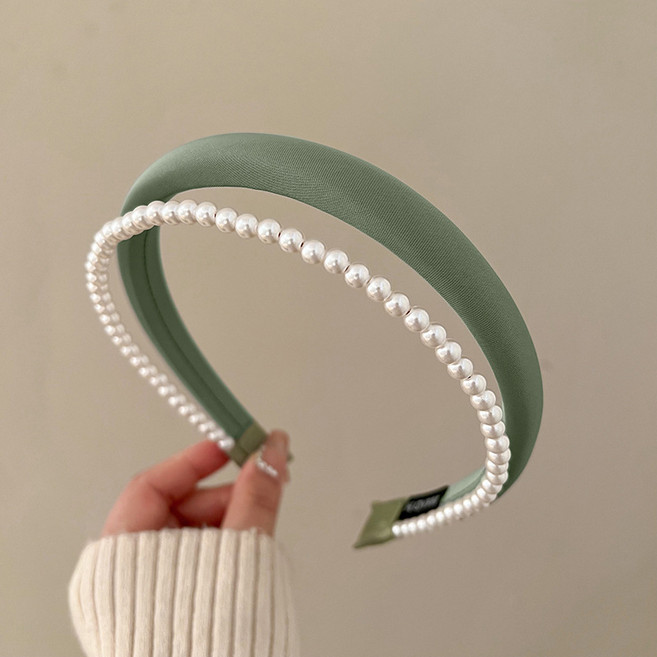 디멜디 예쁜 진주 머리띠 투링 옆머리고정 헤어밴드