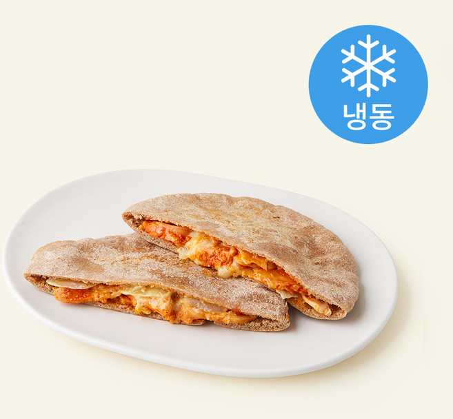 카세델리 브로드카세 저당 스파이시치킨 후무스 포켓 피타 샌드위치 (냉동), 110g, 2개입, 1개