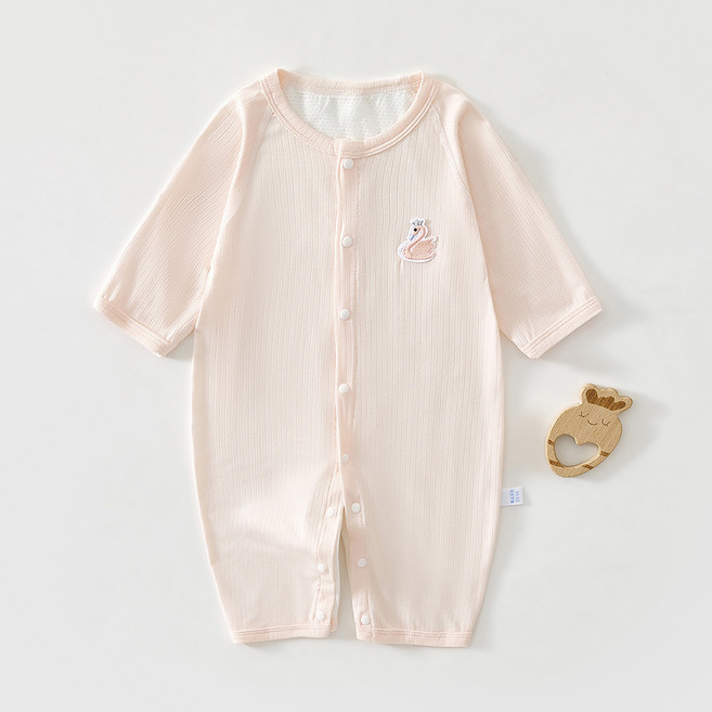 베베니즈 백메쉬 파스텔 긴팔 우주복