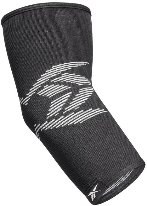Reebok 銳步 Elbow Support 透氣運動護肘, 1個, 黑色/灰色