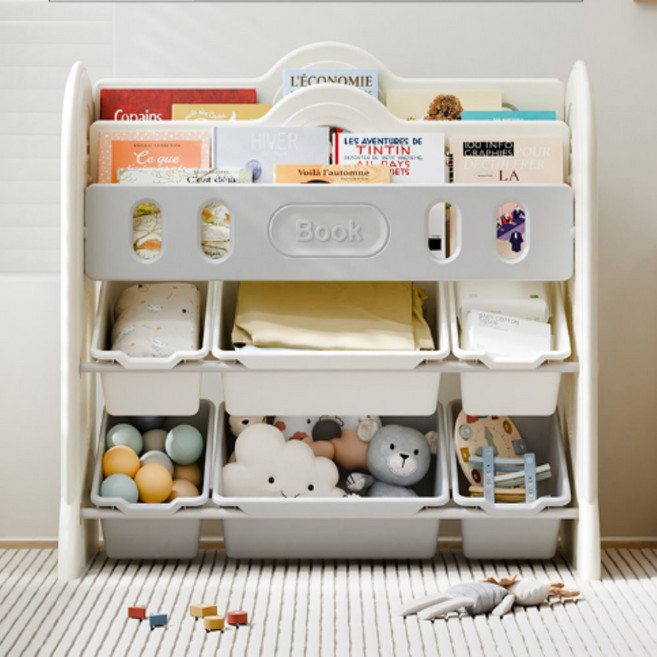 lilikoko 哩哩摳摳 宇航員收納櫃, 4層, 灰色