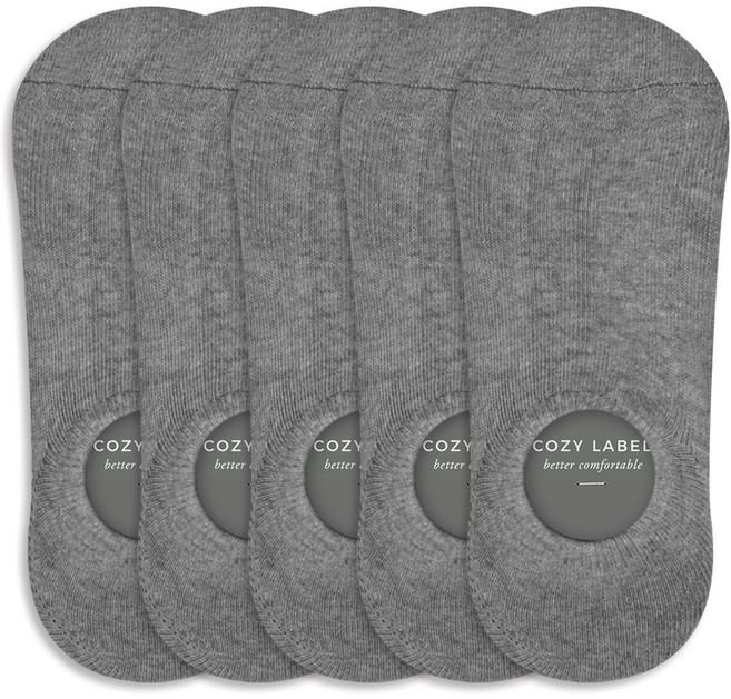 코지라벨 남성용 이중쿠션 스포츠 페이크삭스 5켤레