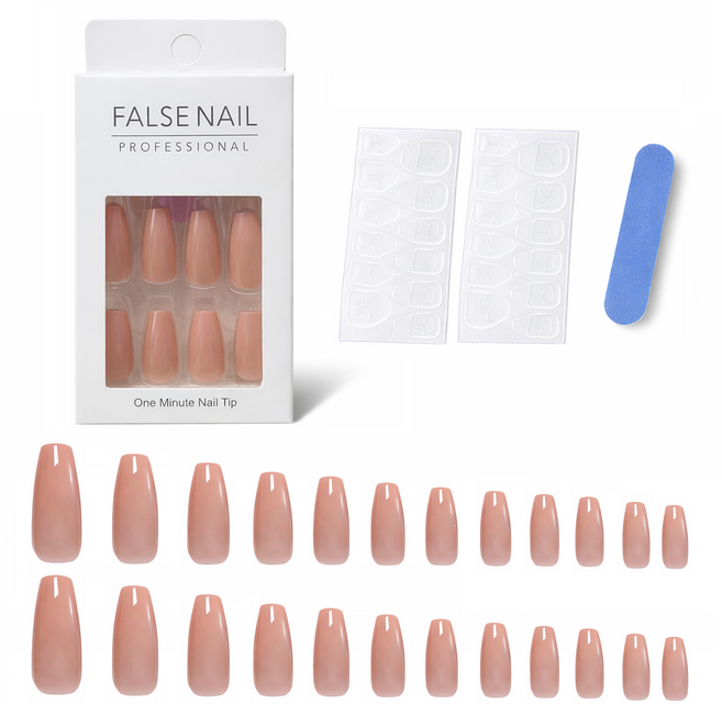 비앙티노 누드핑크 그라데이션 젤네일 팁 24p 세트 25BRS293, 1세트, NO 4