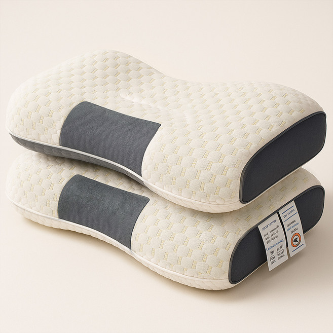 달잠 슬림바이오 경추베게 2p + 커버 2p 세트, 화이트, 1개