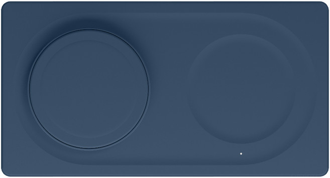 belkin 貝爾金 BoostCharge Pro 2-in-1 無線充電板 15W Fast Charging MagSafe Compatible Qi Certified 藍色