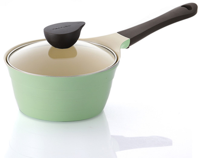 네오플램 일라 편수냄비, 18cm, AppleGreen, 1개