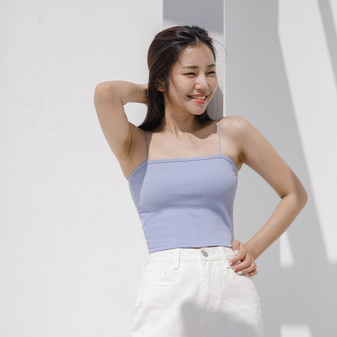 컴포트랩 에르고핏 골지 튜브탑 숏기장