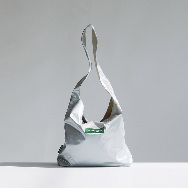 그린스터프 심풀 쇼퍼백 62 메탈릭 나일론