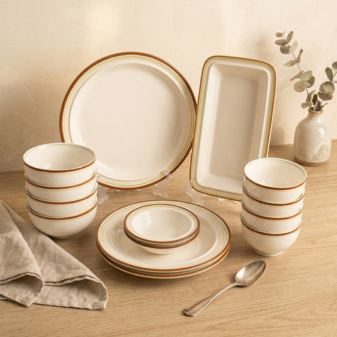 시라쿠스 메이플 4인 그릇 홈세트 14p, 코지레드, 6종, 1세트