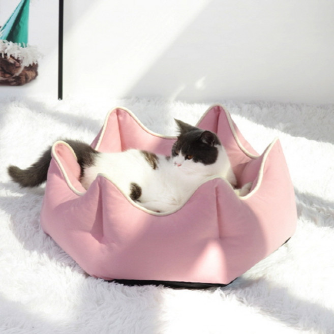 Pets Love 寵物四季皇冠麻藥分離式坐墊, 糖果粉