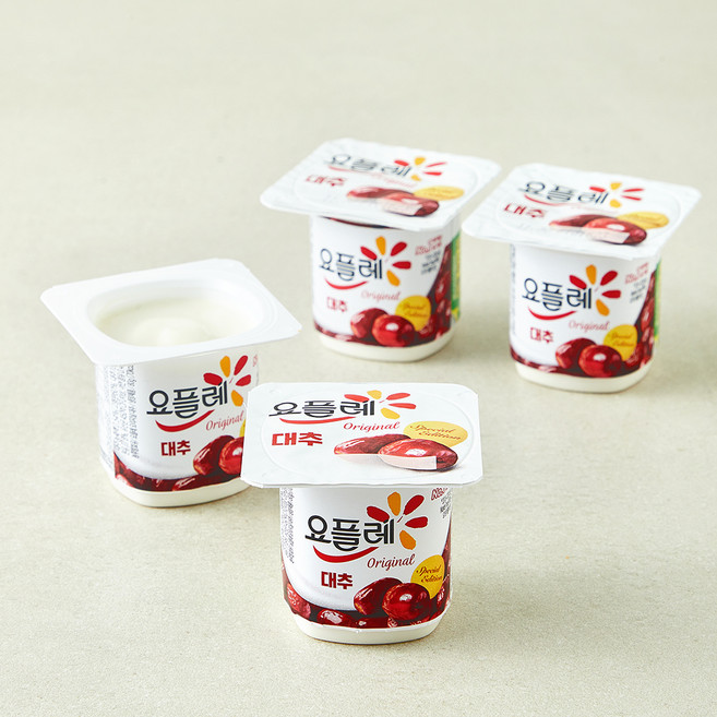 요플레 대추 멀티 요거트, 80g, 4개