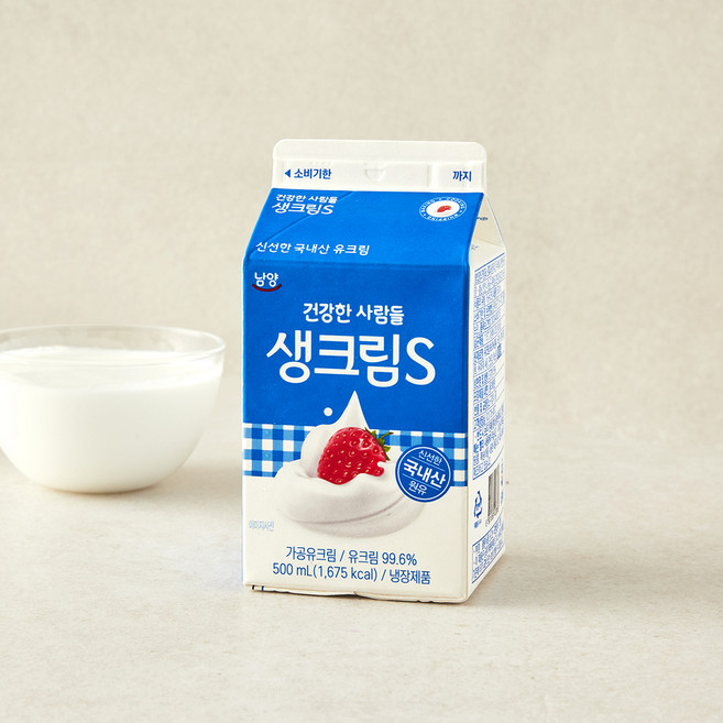 8위 - 남양유업주식회사 생크림S, 1개, 500ml
