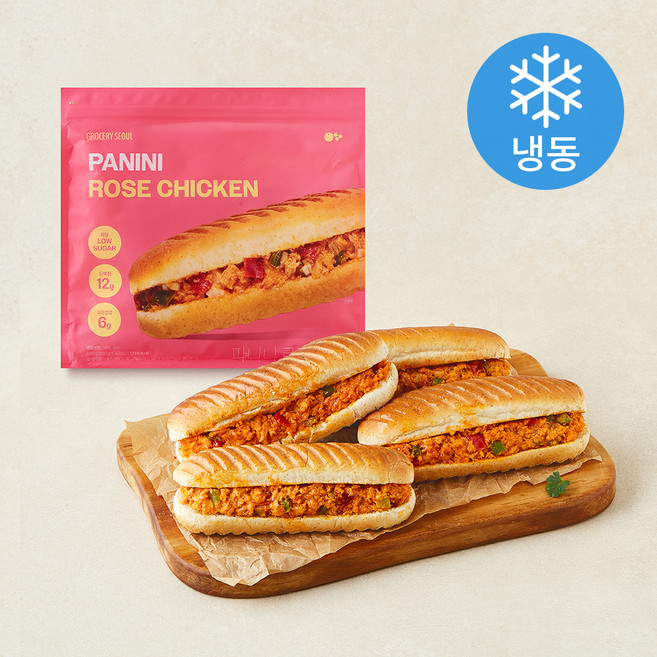 그로서리서울 파니니 로제치킨 (냉동), 120g, 1개, 4개입